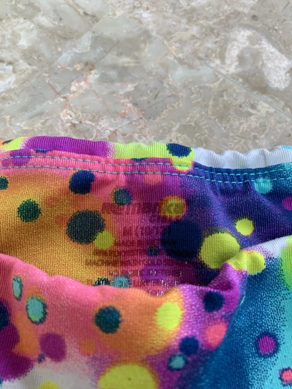 Bright Neon Splash Kids Swim Trunks - Multicolor. Pre-owned. Size M(10/12).